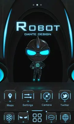 Robot GOLauncher EX Theme android App screenshot 3